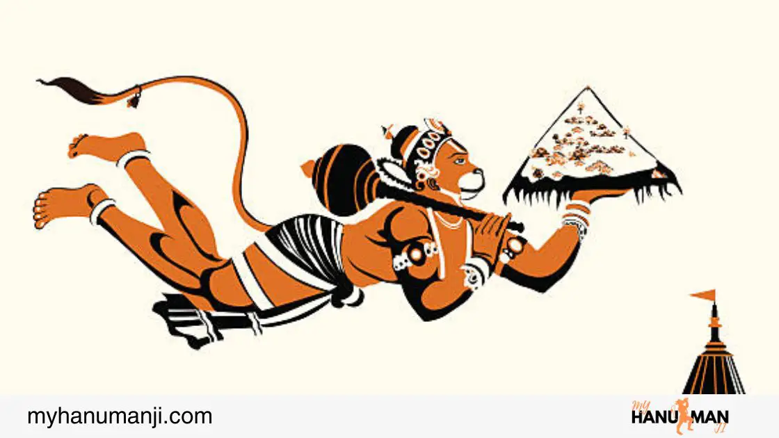 picture showing hanuman Devine power