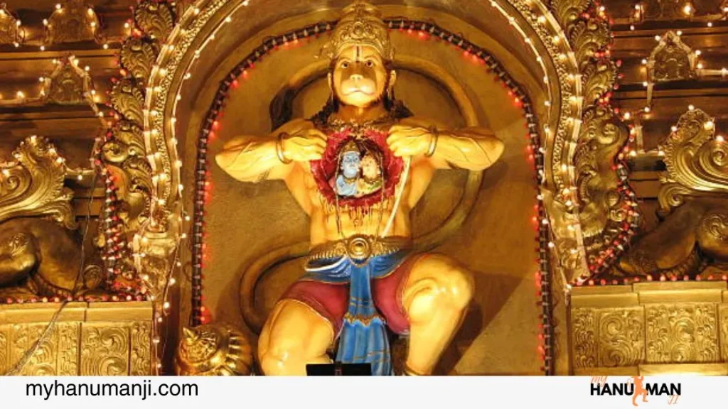 hanuman in showing in different form 