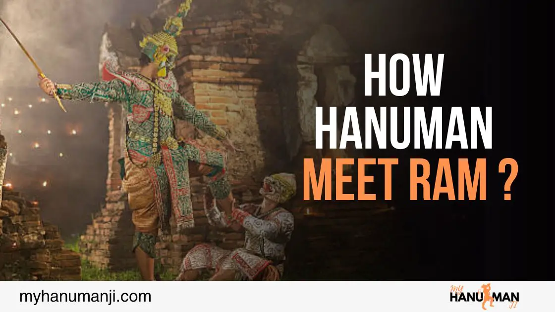 picture showing how hanuman meet ram