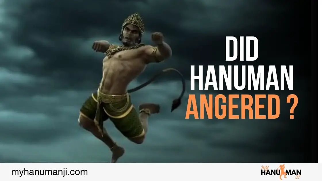 showing hanuman anger