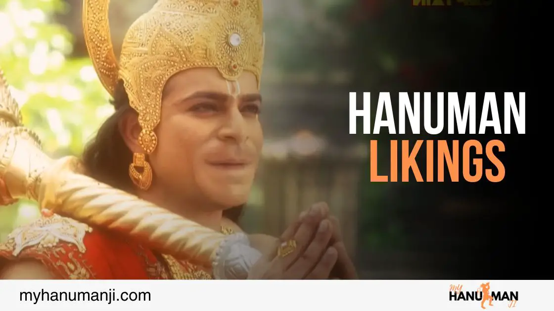 showing the happy hanuman