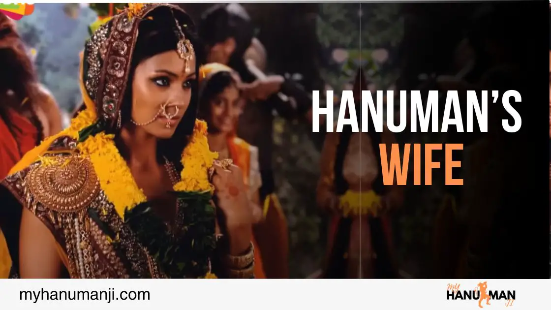 showing the picture of hanuman's wife